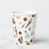 Notenkraker suiker pruim fee verjaardagsfeest papieren bekers (Voorkant)