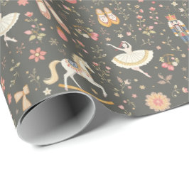 Notenkraker Suite Ballerina Horse Grey Cadeaupapier