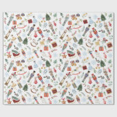 Notenkraker Suite Kerst Gift Wrap Cadeaupapier (Vlak)