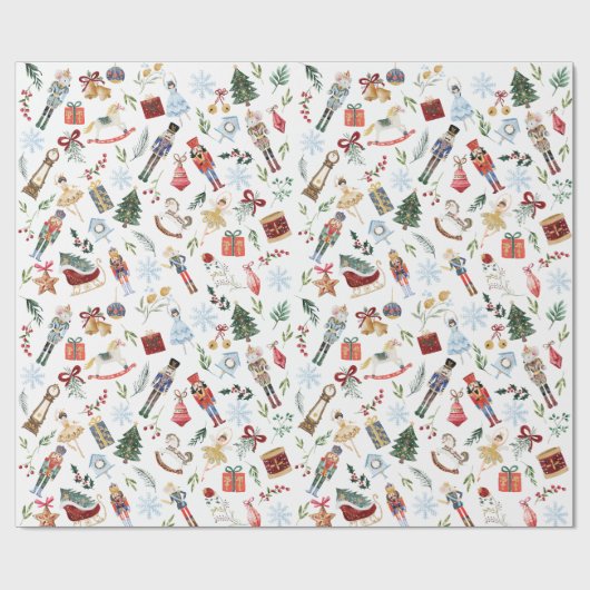 Notenkraker Suite Kerst Gift Wrap Cadeaupapier (Vlak)