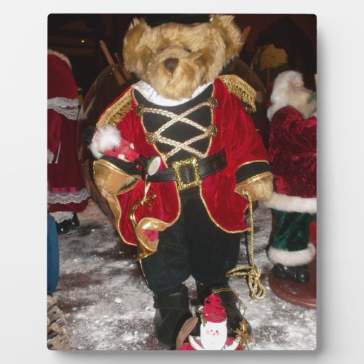 Notenkraker Teddy Bear Christmas Collectie Fotoplaat (Voorkant)
