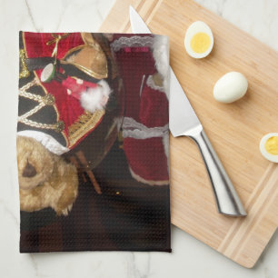 Notenkraker Teddy Bear Christmas Collectie Theedoek