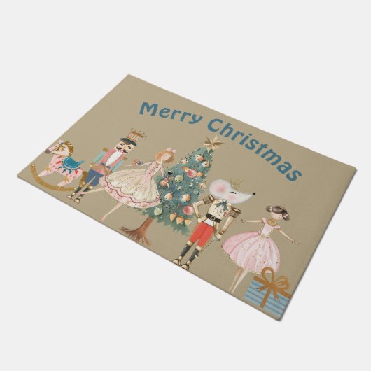 Notenkraker Thema Kerst Deurmat (Schuin)