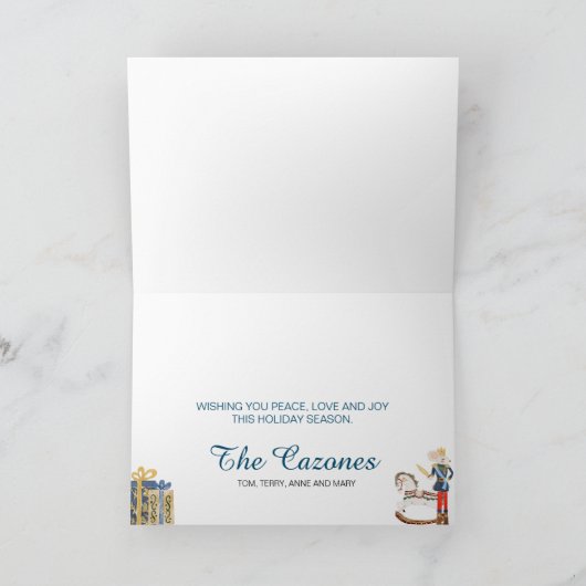 Notenkraker thema kerst Kaart (Binnen)