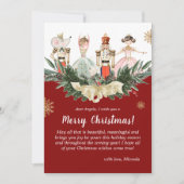 Notenkraker thema kerstfeest feestdagenkaart (Voorkant)