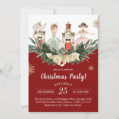 Notenkraker thema kerstfeest kaart (Voorkant)