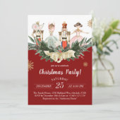 Notenkraker thema kerstfeest kaart (Staand voorkant)