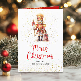 Notenkraker Traditionele Feestelijke Botanische Ke Feestdagen Kaart