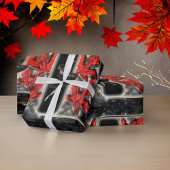 Notenkraker Trio Ballerina Red Leaves Cadeaupapier