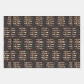 Notenkraker Trio Christmas Black Inpakpapier Vel (Voorkant)