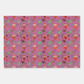 Notenkraker Trio Plum Zwart Groen Inpakpapier Vel (Voorkant)