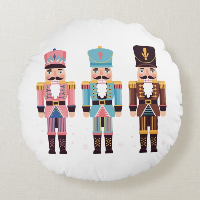 Notenkraker Trio Rond Kussen (Voorkant)