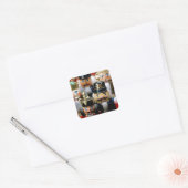 Notenkraker Troep Vierkante Sticker (Envelop)