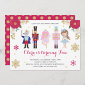 Notenkraker Uitnodiging Suiker Plum Fairy Uitnodig (Voorkant / Achterkant)