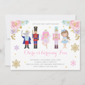 Notenkraker Uitnodiging Suiker Plum Fairy Uitnodig (Voorkant)