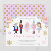 Notenkraker Uitnodiging Suiker Plum Fairy Uitnodig (Voorkant / Achterkant)