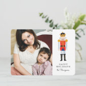 Notenkraker vakantie fotokaart feestdagenkaart (Staand voorkant)