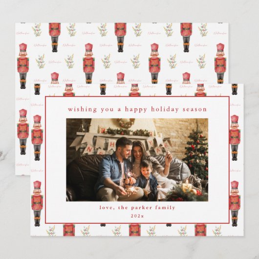 Notenkraker Vakantie Kerst Kaart met Foto (Voorkant / Achterkant)