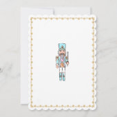 Notenkraker Vakantie Winter Baby shower Invitation Kaart (Achterkant)