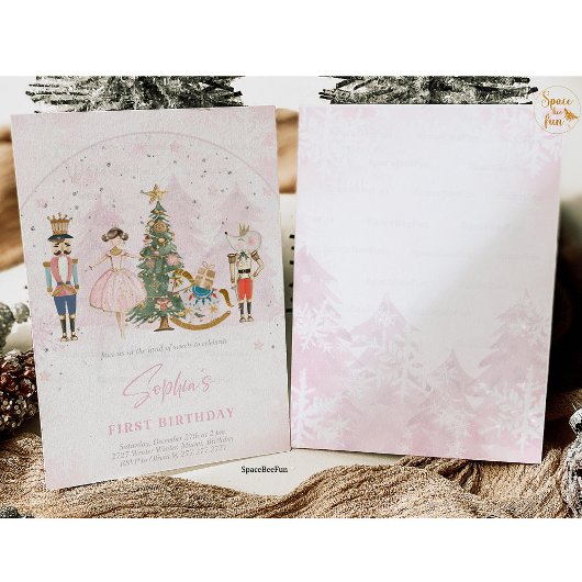 Notenkraker Verjaardag Ballerina Kaart