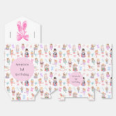 Notenkraker verjaardag bedankdoosjes (Ongevouwen)