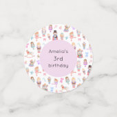 Notenkraker verjaardag confetti (Kleine voorkant)