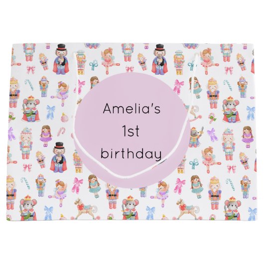 Notenkraker verjaardag groot cadeauzakje (Voorkant)