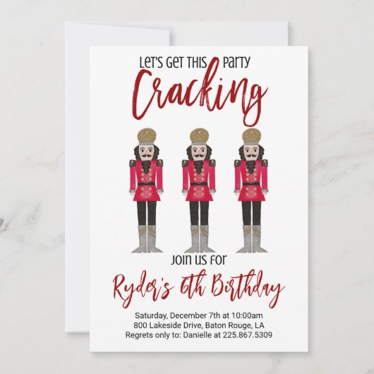 Notenkraker verjaardag kaart (Voorkant)