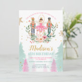 Notenkraker Verjaardag Meisje Ballet Meisje Suger  Kaart (Staand voorkant)