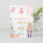 Notenkraker Verjaardag Nodig Winter Land van snoep Kaart (Staand voorkant)