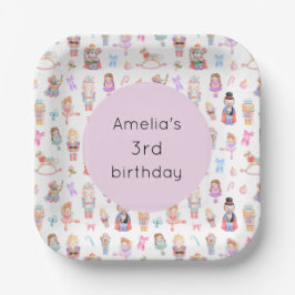 Notenkraker verjaardag papieren bordje