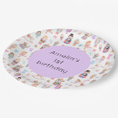 Notenkraker verjaardag papieren bordje (Gekanteld)