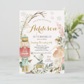 Notenkraker Verjaardag Sugar Plum Fairy Kerstmis Kaart (Staand voorkant)