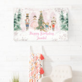 Notenkraker Verjaardag Sugar Plum Feest Spandoek (Insitu)