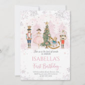 Notenkraker Verjaardag Sugar Plum Pink Kaart (Voorkant)