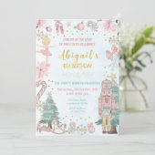 Notenkraker Verjaardag Uitnodiging Notenkraker Uit (Staand voorkant)