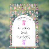 Notenkraker Verjaardag Welkom Acryl Bord (Neutraal)