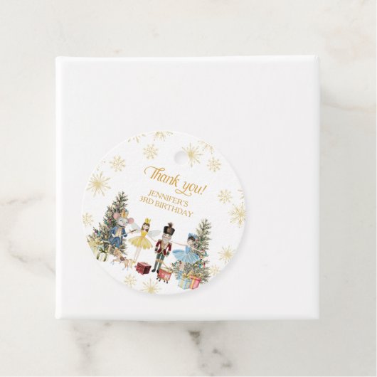 Notenkraker Verjaardagsfeest Dank u Bedankjes Labels (In situ)