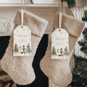 Notenkraker Verjaardagsfeest Dank u Cadeau Labels Cadeaulabel