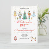Notenkraker Verjaardagsfeest Uitnodiging (Staand voorkant)