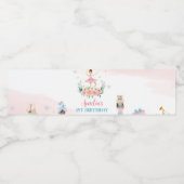 Notenkraker Verjaardagsfeestje Waterfles Label Etiket (Enkel label)