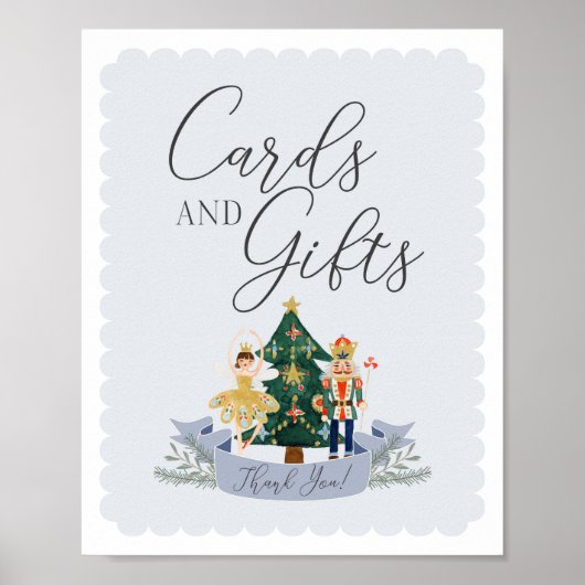 Notenkraker verjaardagsfeestkaarten en geschenkbor poster (Voorkant)