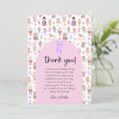 Notenkraker Verjaardagsfoto Dank u Kaart (Staand voorkant)