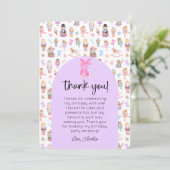 Notenkraker Verjaardagsfoto Dank u Kaart (Staand voorkant)