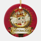 Notenkraker vertelde ronde keramische Ornament (Voorkant)