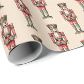 Notenkraker Vintage Kerstmis Cadeaupapier (Rol Hoek)