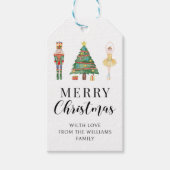 Notenkraker vrolijk Kerst cadeau Gift Labels Cadeaulabel (Voorkant)