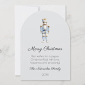 Notenkraker Vrolijk Kerstfeest Foto Wenskaart Kaart (Achterkant)