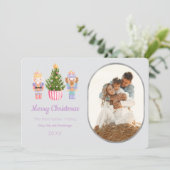 Notenkraker Vrolijk Kerstfeest Foto Wenskaart Kaart (Staand voorkant)