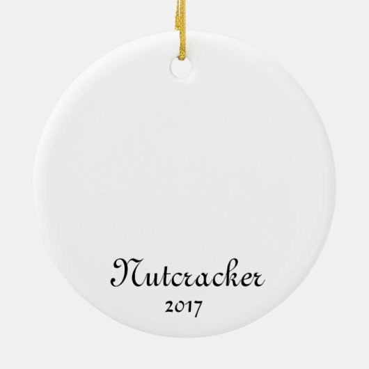 Notenkraker Wals van de Bloemen Keepsake Ornament (Achterkant)